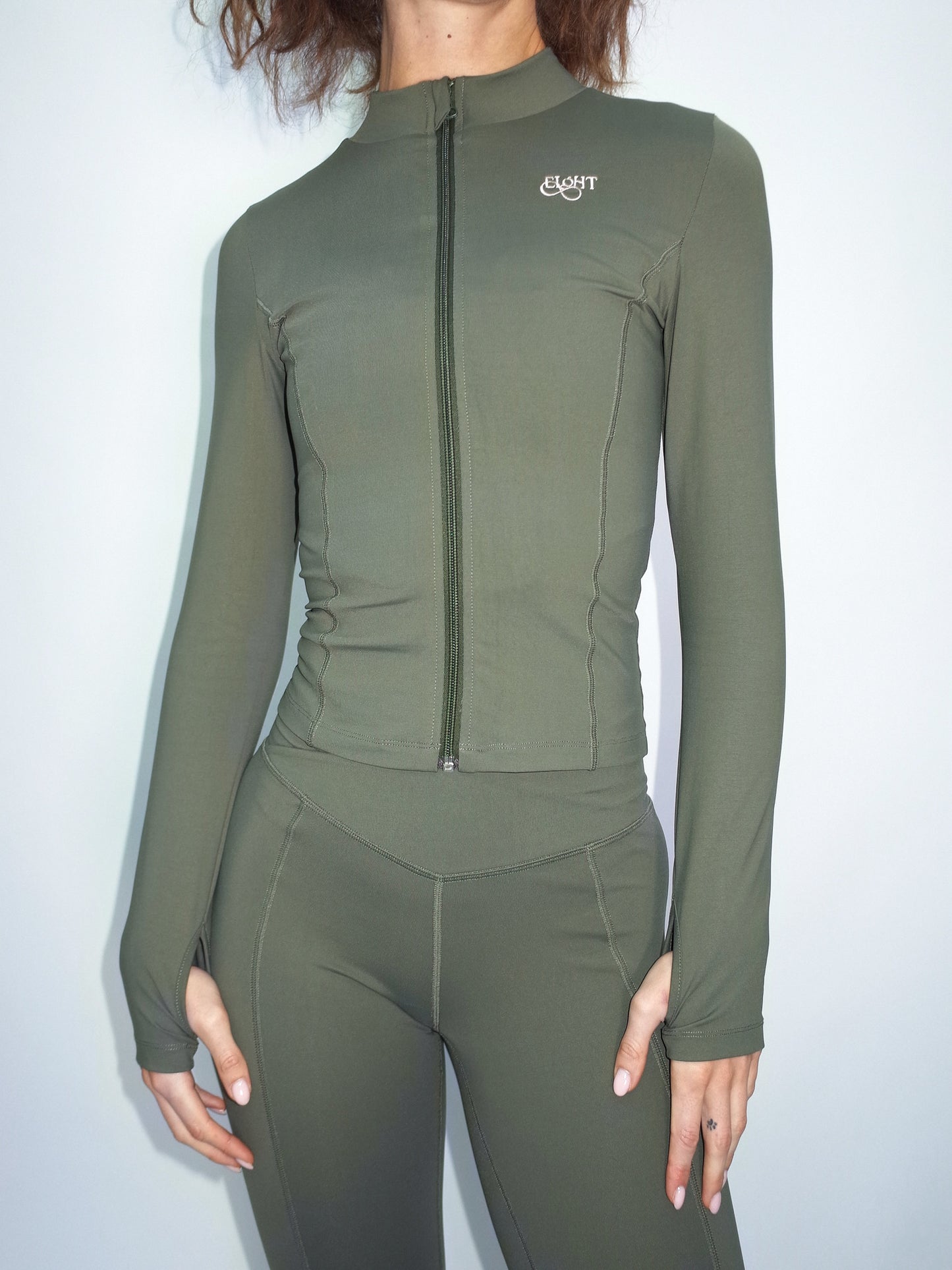 Fitted Jacket - Olive Green